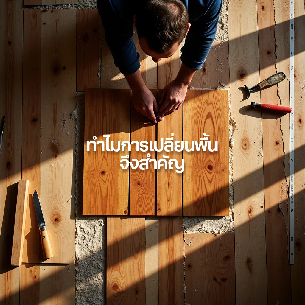 รีโนเวทบ้านเก่า เปลี่ยนพื้นใหม่
