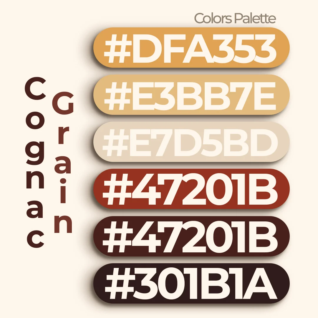 Colors palette Cognac Grain SPC